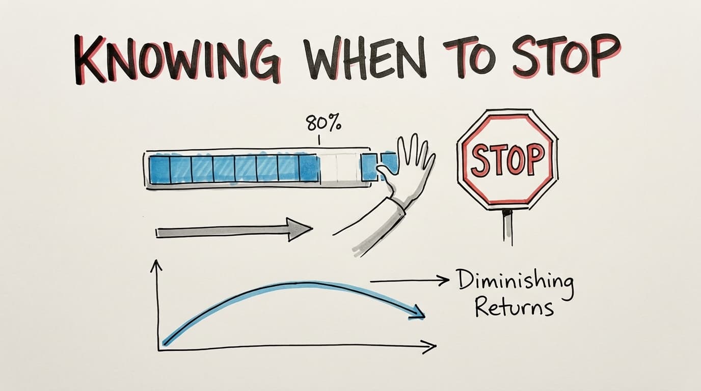 The Skill Is Knowing When to Stop